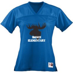 Alternative view of Mason Elementary Ladies Junior Fit Replica Football Tee