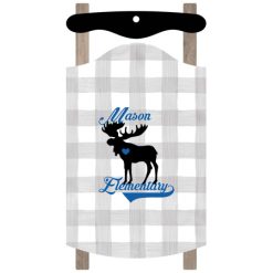 Mason Elementary Sled Ornament