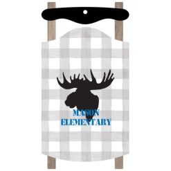 Alternative view of Mason Elementary Sled Ornament