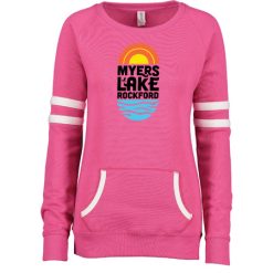 Myers Lake Ladies Varsity Fleece Crew Neck Pullover