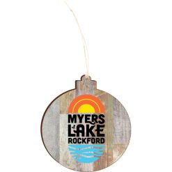 Myers Lake Light 4.18 X 3.86 Faux Wood Ornament
