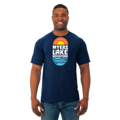 Alternative view of Myers Lake Adult Dri-Power® Polyester T-Shirt
