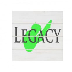 Legacy White Wood Pallet Coaster  Set of 1  no holder