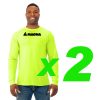 (2)Magna Material Handlers Adult Dri-Power® Polyester Long Sleeve T-Shirt