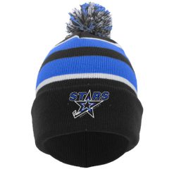Stars KNIT FOLD OVER POM-POM BEANIE