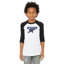 Alternative view of Stars Youth Youth 3/4 Sleeve Baseball Tee