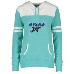 Alternative view of Stars Ladies Varsity Fleece Pullover Hood