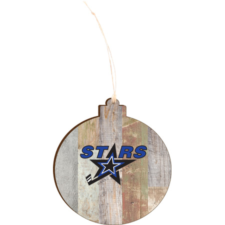 Stars Light 4.18 X 3.86 Faux Wood Ornament