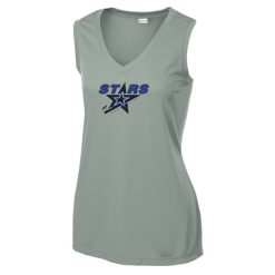Alternative view of Stars Ladies Ladies Sleeveless PosiCharge® Competitor™ V-Neck Tee