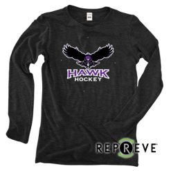 Hawk Hockey Ladies Long Sleeve Tri-blend Tee - Repreve®