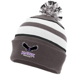Hawk Hockey KNIT FOLD OVER POM-POM BEANIE