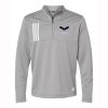Hawk Hockey Adult Adidas 3-Stripes Double Knit Quarter-Zip Pullover