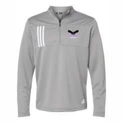 Hawk Hockey Adult Adidas 3-Stripes Double Knit Quarter-Zip Pullover