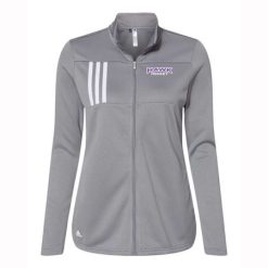 Hawk Hockey Ladies Adidas 3-Stripes Double Knit Full-Zip Pullover