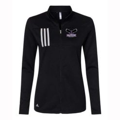 Alternative view of Hawk Hockey Ladies Adidas 3-Stripes Double Knit Full-Zip Pullover