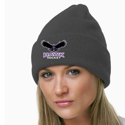 Hawk Hockey Knit Cuff Beanie