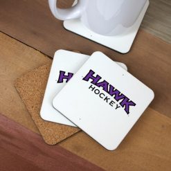 Alternative view of Hawk Hockey Coasters