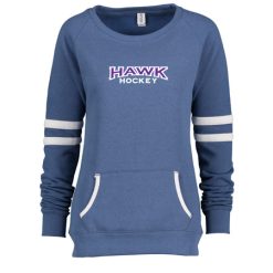 Alternative view of Hawk Hockey Ladies Varsity Fleece Crew Neck Pullover