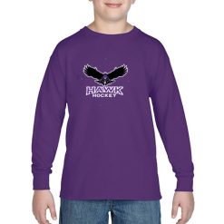 Alternative view of Hawk Hockey Youth Heavy Cotton™ Youth Long Sleeve T-Shirt