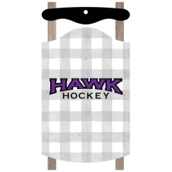 Alternative view of Hawk Hockey Sled Ornament