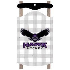 Hawk Hockey Sled Ornament