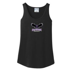 Alternative view of Hawk Hockey Ladies Ladies Core Cotton Tank Top