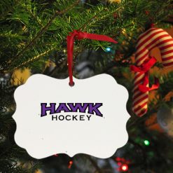 Alternative view of Hawk Hockey Ornaments