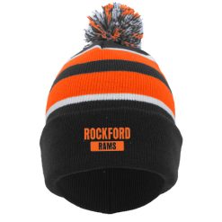 Rockford KNIT FOLD OVER POM-POM BEANIE