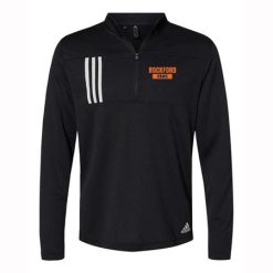 Rockford Adult Adidas 3-Stripes Double Knit Quarter-Zip Pullover