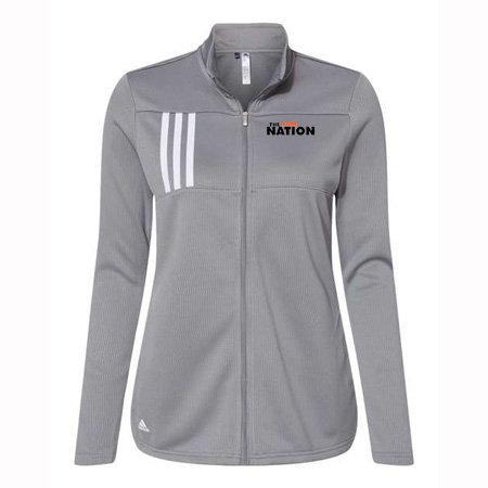 Rockford Ladies Adidas 3-Stripes Double Knit Full-Zip Pullover - Image 6
