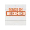 Rockford White Wood Pallet Coaster  Set of 1  no holder