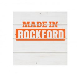 Rockford White Wood Pallet Coaster  Set of 1  no holder