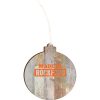 Rockford Light 4.18 X 3.86 Faux Wood Ornament
