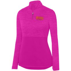 Alternative view of Rams Hockey Ladies Shadow Tonal Heather ¼ Zip Pullover