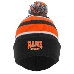 Rams Hockey KNIT FOLD OVER POM-POM BEANIE