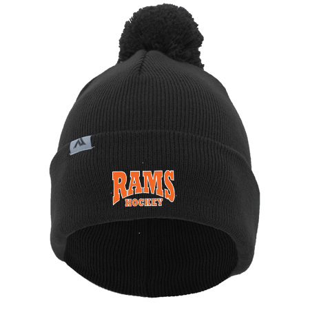 Rams Hockey KNIT FOLD OVER POM-POM BEANIE - Image 6