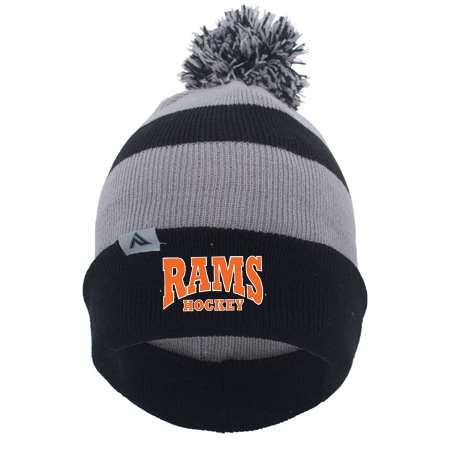 Rams Hockey KNIT FOLD OVER POM-POM BEANIE - Image 4