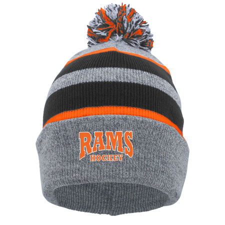 Rams Hockey KNIT FOLD OVER POM-POM BEANIE - Image 2