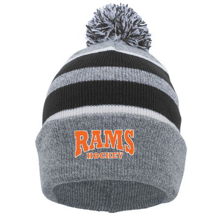 Rams Hockey KNIT FOLD OVER POM-POM BEANIE - Image 5
