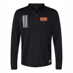 Rams Hockey Adult Adidas 3-Stripes Double Knit Quarter-Zip Pullover