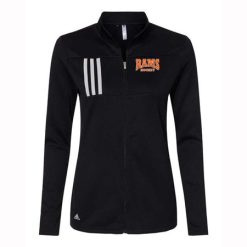 Alternative view of Rams Hockey Ladies Adidas 3-Stripes Double Knit Full-Zip Pullover