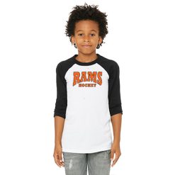 Alternative view of Rams Hockey Youth Youth 3/4 Sleeve Baseball Tee