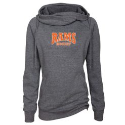 Alternative view of Rams Hockey Ladies Classic Fleece Funnel Neck Pullover Hood