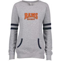 Rams Hockey Ladies Varsity Fleece Crew Neck Pullover