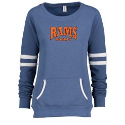 Alternative view of Rams Hockey Ladies Varsity Fleece Crew Neck Pullover