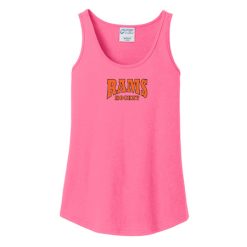 Alternative view of Rams Hockey Ladies Ladies Core Cotton Tank Top