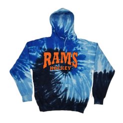 Rams Hockey Adult Tie Dye Fleece Pullover