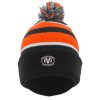 Rockford Womens S&D KNIT FOLD OVER POM-POM BEANIE