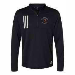 Alternative view of Rockford Womens S&D Adult Adidas 3-Stripes Double Knit Quarter-Zip Pullover