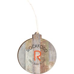 Rockford Womens S&D Light 4.18 X 3.86 Faux Wood Ornament